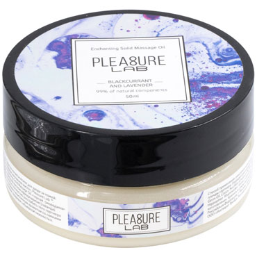 Pleasure Lab Enchanting Solid Massage Oil Blackcurrant and Lavender, 50 мл, 