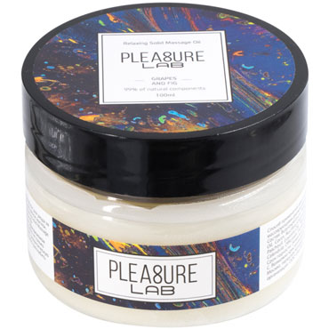 Pleasure Lab Relaxing Solid Massage Oil Grapes and Fig, 100 мл, 