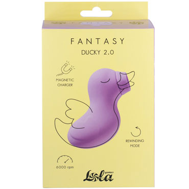 Lola Games Fantasy Ducky 2.0, лавандовый - Вакуумный стимулятор клитора - купить в секс шопе