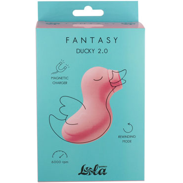 Lola Games Fantasy Ducky 2.0, розовый - Вакуумный стимулятор клитора - купить в секс шопе