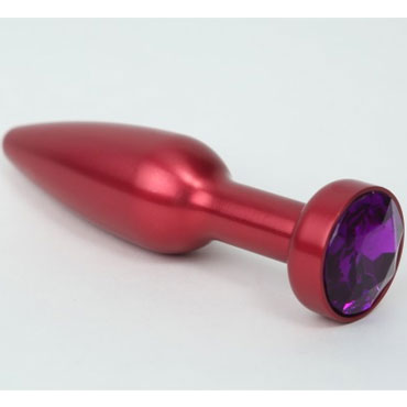 4sexdream Анальная ювелирка вытянутая, красный/фиолетовый, Для анальной стимуляции