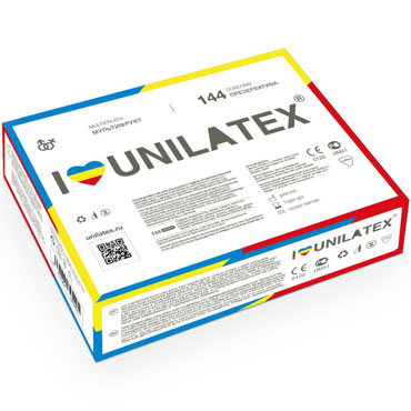 Unilatex Multifruits, 144 шт, Презервативы ароматизированные