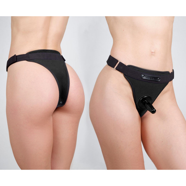 Sitabella Трусы "Двойной удар" S-L, черно-телесные - фото, отзывы