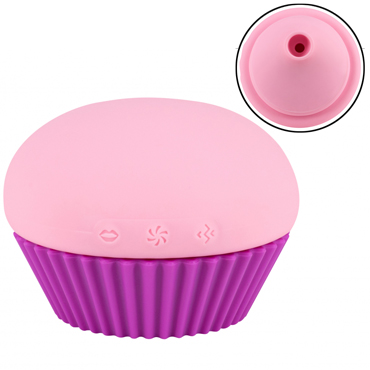 Lola Games Magic Cupcake, розовый, Вакуумно-волновой вибратор