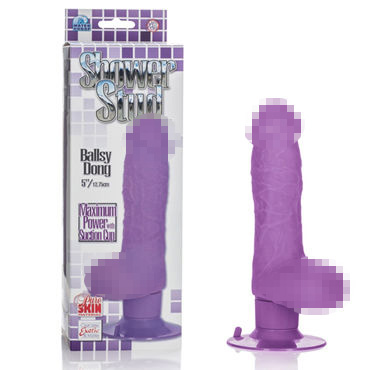 California Exotic Shower Stud Ballsy Dong, фиолетовый