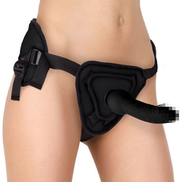 Ouch! Deluxe Silicone Strap On, черный