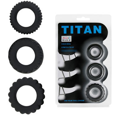 Baile Titan Cock Ring, черный