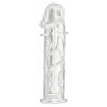 Shots Toys Realistic Penis Extension, прозрачная — фото 1