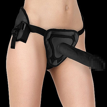 Ouch! Deluxe Silicone Strap On 10", черный — фото 1