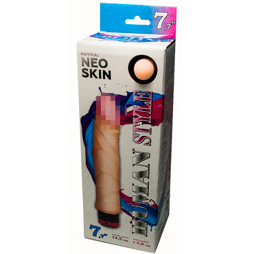 Биоклон Human Style 7,7", телесный, Вибромассажёр реалистичный