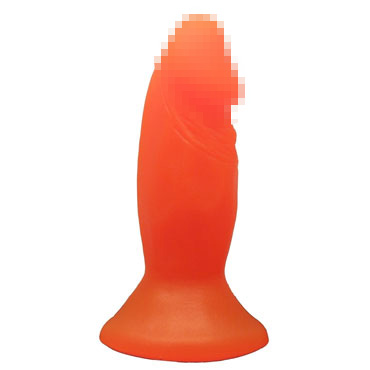 Биоклон Анальная пробка, красная, Реалистичной формы пениса