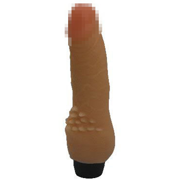 Биоклон Вибратор реалистичной формы, телесный, Со стимулирующей щеточкой для клитора