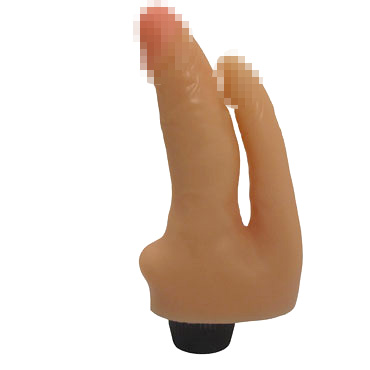 Биоклон Анально-вагинальный вибратор, телесный, Реалистичной формы