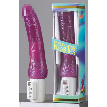Seven Creations Penetrating Pleasures Jelly Power Vibrator, Реалистичный вибратор с набухшими венками