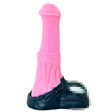 Erasexa жеребец, черно-розовый, Реалистичный слепок фаллоса животного