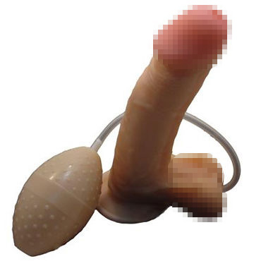 Биоклон Реалистичный фаллоимитатор, С грушей для имитации эякуляции