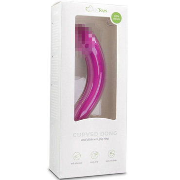 Easytoys Curved Dong, розовый - Изогнутый анальная стимулятор - купить в секс шопе