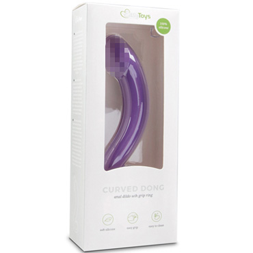 Easytoys Curved Dong, фиолетовый - Изогнутый анальная стимулятор - купить в секс шопе