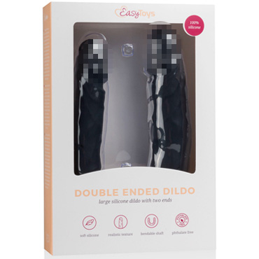 Easytoys Double Ended Dildo 41 cm, черный - фото, отзывы