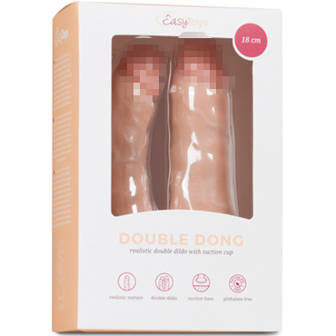 Easytoys Double Dong 18 cm, телесный — фото 2