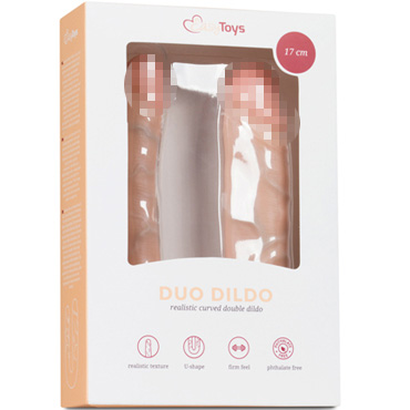 Easytoys Duo Dildo 17 cm, телесный — фото 2