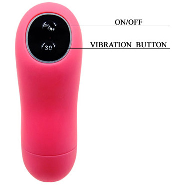 Baile Pretty Love Fansy Clamshell, розовый - Клиторальный стимулятор с вагинальной пробкой - купить в секс шопе