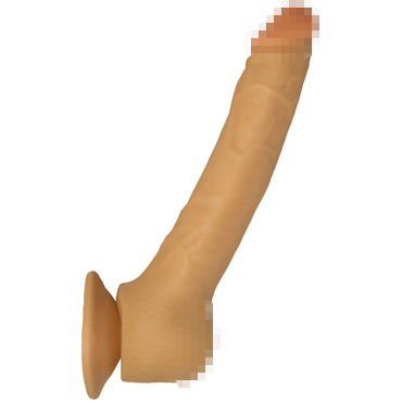 Биоклон Реалистичный фаллоимитатор с венками 18 см, телесный