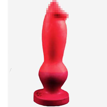 Erasexa Стаффорд Large, красный, Реалистичный слепок фаллоса животного