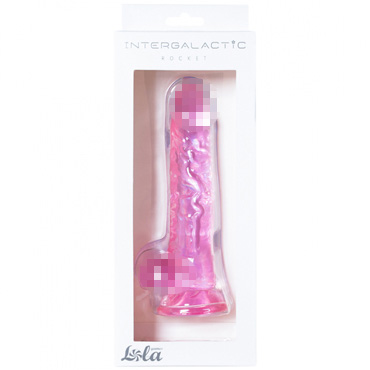 Lola Games Intergalactic Rocket, розовый - Фаллоимитатор реалистик на присоске - купить в секс шопе