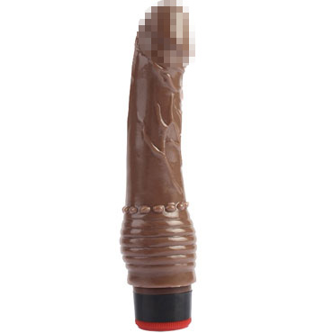 CNT 7.6'' Vibrating Dildo, коричневый — фото 1