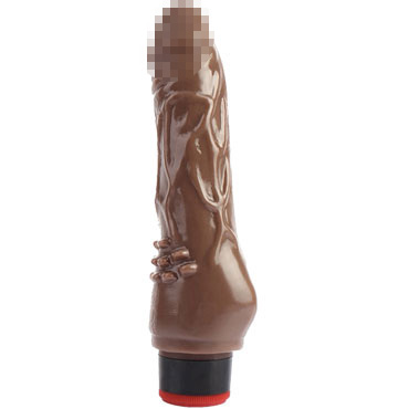 CNT 7.8'' Vibrating Dildo, коричневый — фото 1