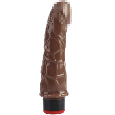 CNT 7'' Vibrating Dildo, коричневый — фото 1