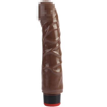 CNT 8'' Vibrating Dildo, коричневый — фото 1