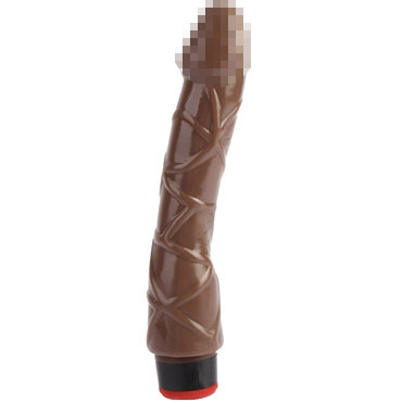 CNT 9'' Vibrating Dildo NO.1, коричневый — фото 1