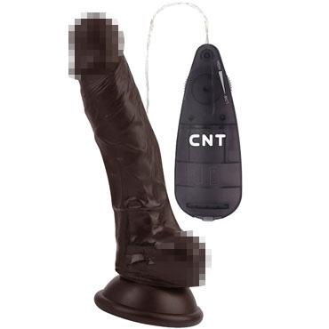 CNT Super Realistic Vibrating Dildo, коричневый — фото 1