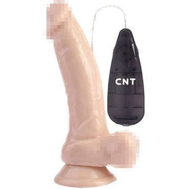 CNT The Master Dildo, телесный, Вибратор реалистичный с пультом
