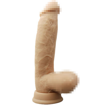 CNT 8'' Silicone Cock With Balls, телесный — фото 1