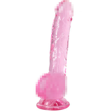 Lola Games Intergalactic Luminous, розовый, Прозрачный дилдо на присоске