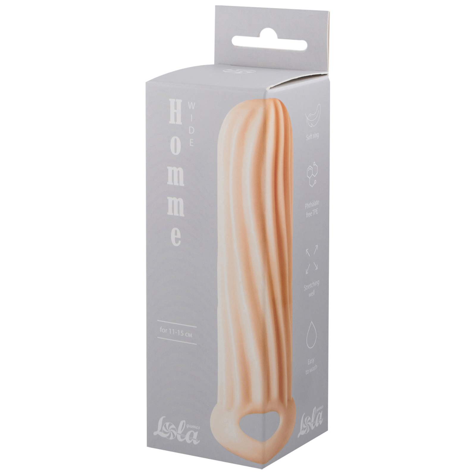 Lola Games Homme Wide 11-15 см, телесный — фото 3