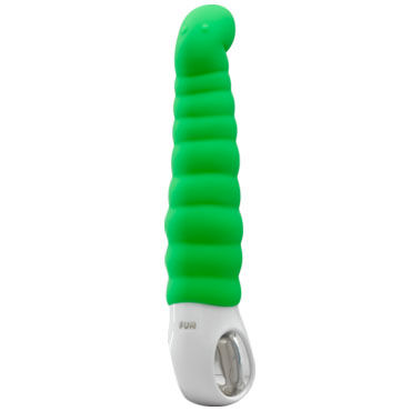 Fun Factory Patchy Paul G4, зеленый - Перезаряжаемый водонепроницаемый вибратор для стимуляции точки G - купить в секс шопе