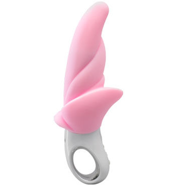 Fun Factory Calla G4, розовый - Стильный рельефный перезаряжаемый вибратор с клиторальным стимулятором - купить в секс шопе