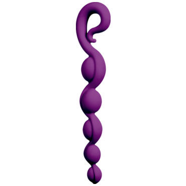 Fun Factory Bendy Beads, фиолетовый, Эластичная анальная цепочка