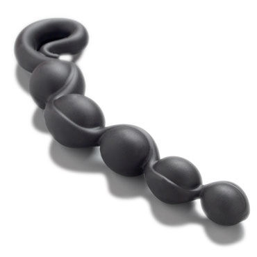 Fun Factory Bendy Beads, черный - Эластичная анальная цепочка - купить в секс шопе
