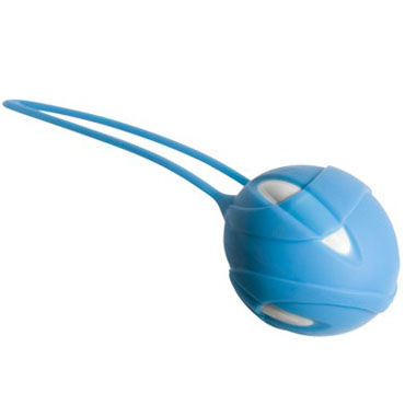 Fun Factory Smartballs Uno, голубой - Вагинальный шарик со смещенным центром тяжести - купить в секс шопе
