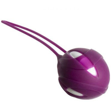 Fun Factory Smartballs Uno, фиолетовый - Вагинальный шарик со смещенным центром тяжести - купить в секс шопе