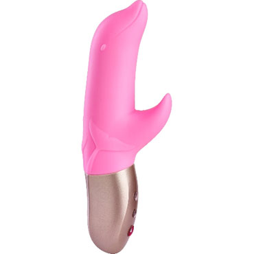 Fun Factory Dolly Bi, розовый - Компактный перезаряжаемый вибратор со стимуляцией клитора - купить в секс шопе