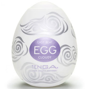 Tenga Egg Cloudy, Одноразовый мастурбатор с рельефом в виде облаков