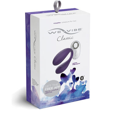 We-Vibe Classic, фиолетовый, Классический вибратор для пар в новом дизайне с уникальным дистанционным управлением