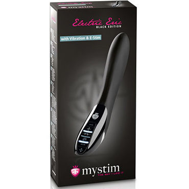 Mystim Electric Eric E-Stim Vibe Black Edition - Вибратор для электростимуляции в новом цвете - купить в секс шопе