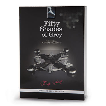 Fifty Shades of Grey Keep Still Over the Bed Cross Restraint, Набор для фиксации на кровати со съемными манжетами и другие товары Fifty Shades of Grey с фото